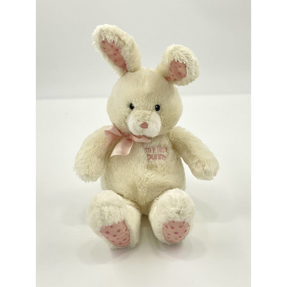 Gund Baby My First‎ Bunny Pink White Plush Stuffed Animal Toy Number 36431